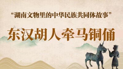 湖南文物里的中华民族共同体故事② | 东汉胡人牵马铜佣