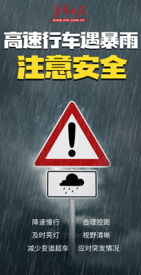湖南防汛科普⑦ ▏@所有人，这份暴雨天高速公路行车指南请收好