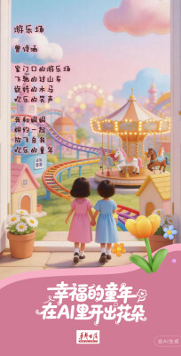 【海报】幸福的童年，在AI里开出花朵