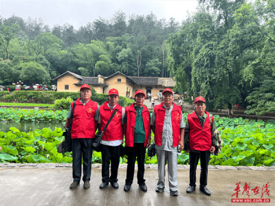 武冈市稠树塘镇飘坪村党员赴韶山开展党日活动