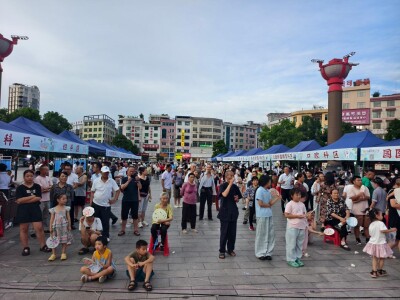 龙山县中医院举办第二届中医药文化健康夜市