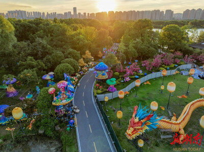 长沙洋湖夏季灯会即将亮灯