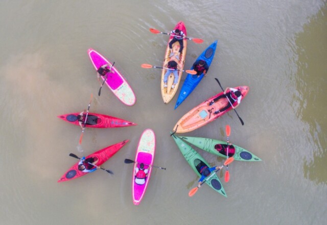 中山水上“夫妻档”，5年划艇游遍中山水域