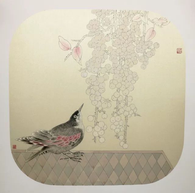 艺评刘奇伟工笔花鸟画在无尽的空间开出一朵诗意的花