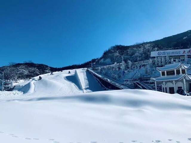 浏阳大围山西门上山道路恢复畅通大围山滑雪场开放营业