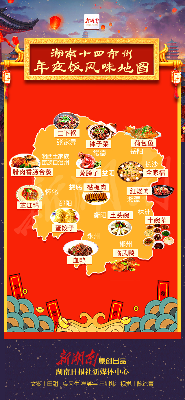 湖南十四市州年夜饭风味地图