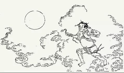 夸父逐日的神话看起来,神话里的事距离我们十分遥远.