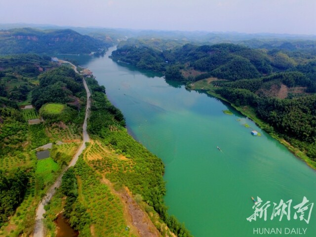 湖南省永興縣便江鎮境內的便江美景.