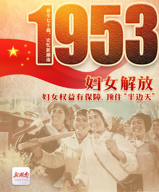 奋斗七十载 史忆新湖南丨1953·妇女解放:妇女权益有保障,顶住"半边天