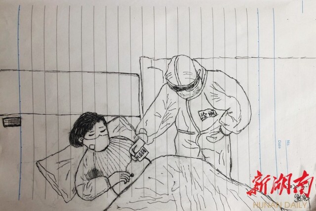 暖心湖南援鄂医护人员画笔下的方舱生活