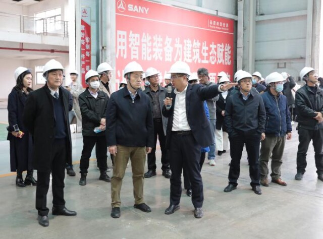 肖湘愚率队赴三一重工调研