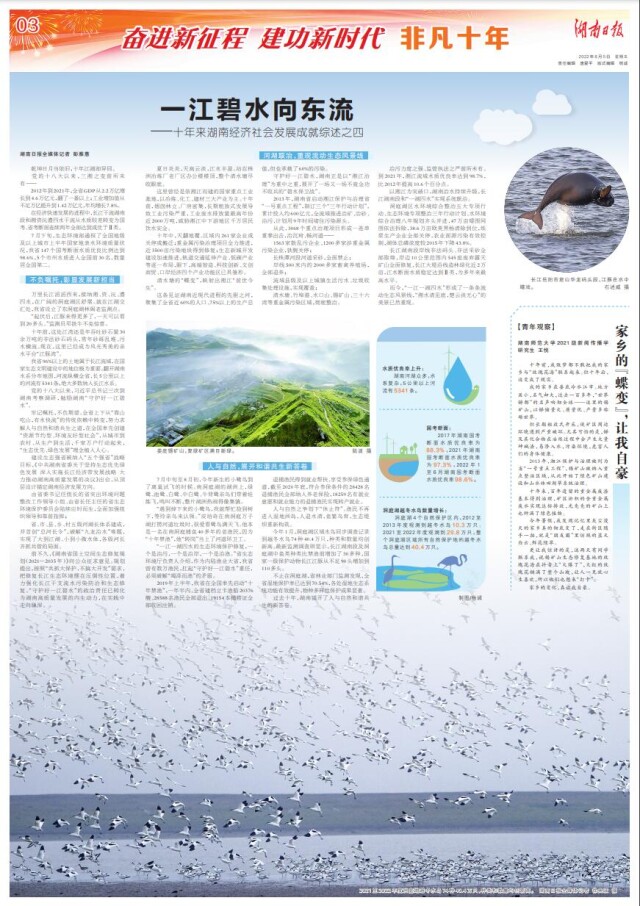 奋进新征程 建功新时代·非凡十年丨一江碧水向东流