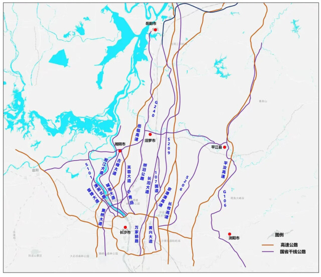 岳阳京广线东移线路图图片