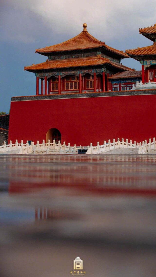 当故宫遇上彩虹!雨后故宫美如油画