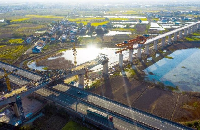 修建中的常德高铁