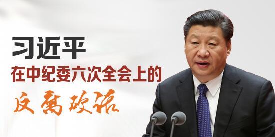习近平在中纪委六次全会上的十大反腐硬话