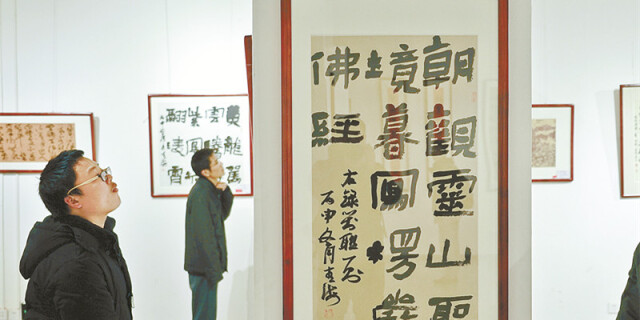 迎春公益书法展长沙举行