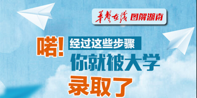 【图解湖南】喏!经过这些步骤，你就被大学录取了