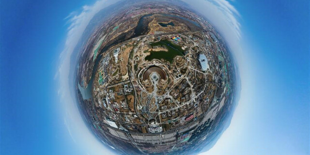 天空之眼瞰北京世园会园区
