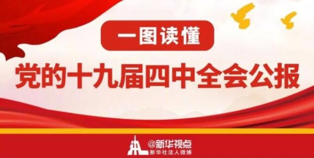 一图读懂党的十九届四中全会公报