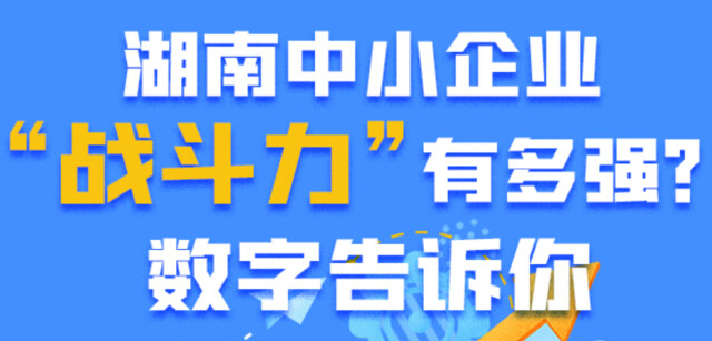湖南中小企业&ldquo;战斗力&rdquo;有多强?数字告诉你