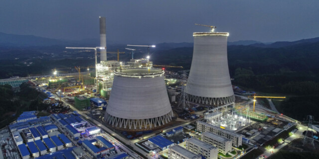 建设工地 灯火通明