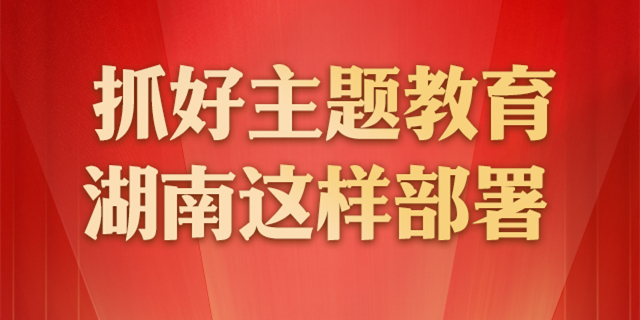 【图解】抓好主题教育 湖南这样部署