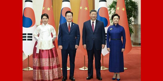 习近平同韩国总统李在明举行会谈