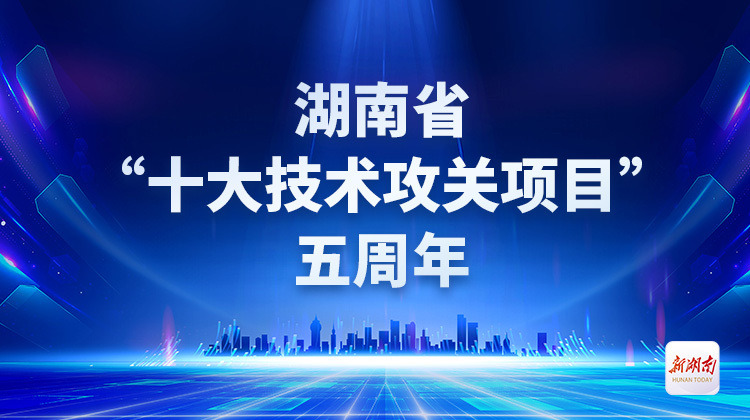 湖南省“十大技术攻关项目”五周年