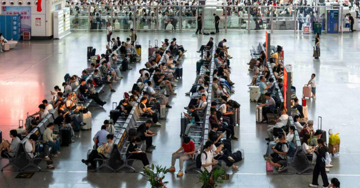 国庆假期第六天，国铁广州局预发送旅客283万人次，客流由周边城市向广州、长沙流动