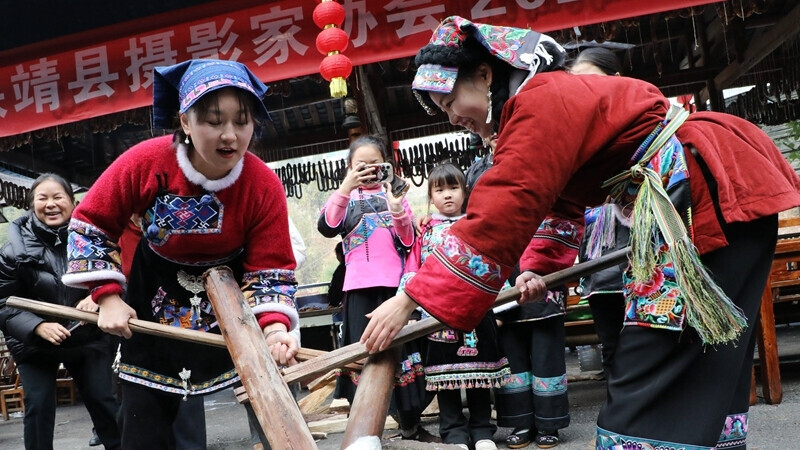 糍粑飘香 年味渐浓