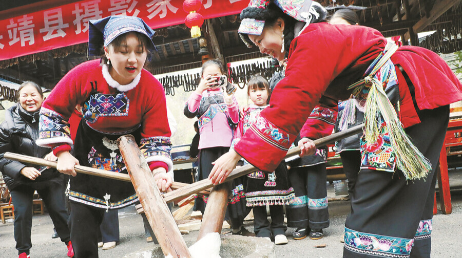 糍粑飘香 年味渐浓