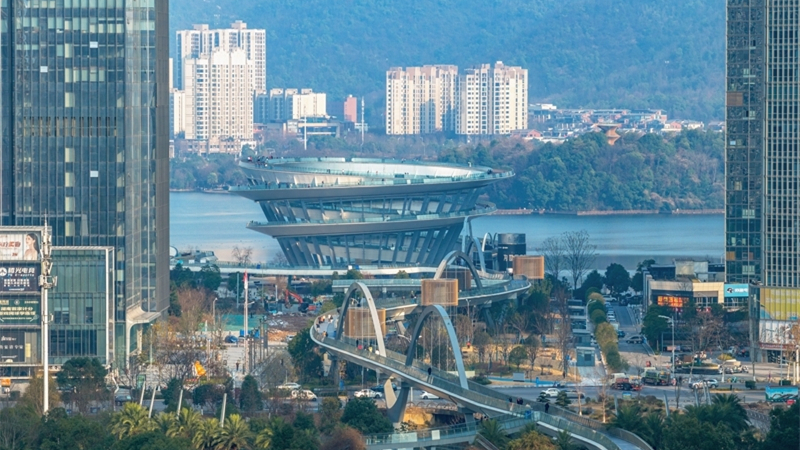 梅溪湖中轴线东段正式开放